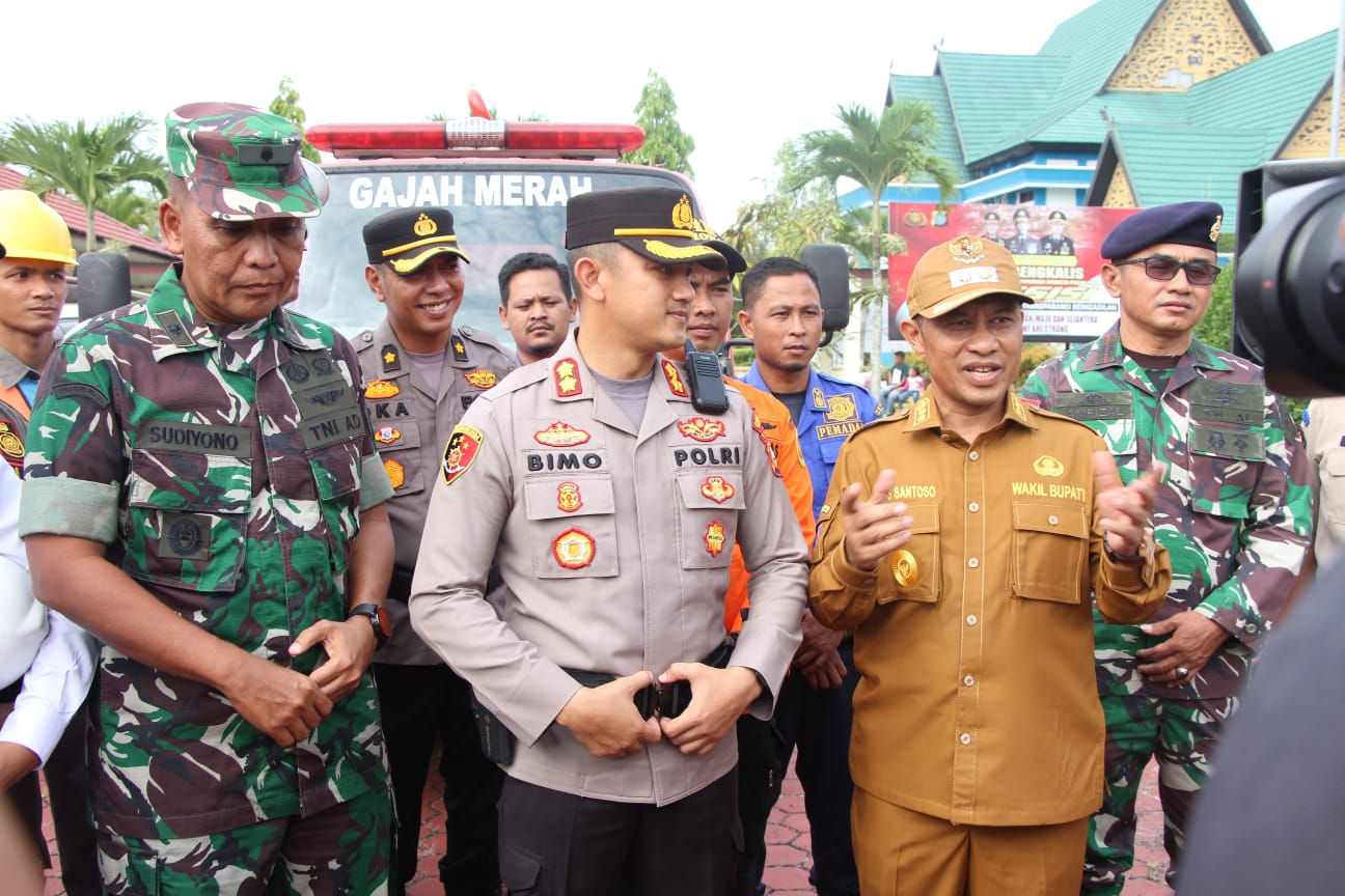 Berikan Rasa Aman Di Hari Raya Idul Fitri, Kapolres Bengkalis Pimpin Apel Operasi Ketupat Lancang Kuning 2023